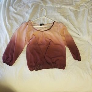 Pink Ombre Crop Top